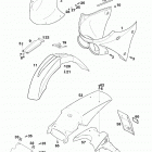 640 ADVENTURE-R CHASSIS Mask, fenders 640 98