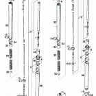 640 ADVENTURE-R CHASSIS Gabelbeine white power fork legs white power 640 98
