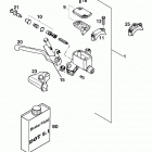 640 ADVENTURE-R CHASSIS Handbremszylinder hand brake cylinder 640 98