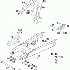 640 ADVENTURE-R CHASSIS Schwingarm, kettenschutz swingarm, chain guard 640 98
