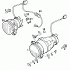 640 DUKE ELECTRIC STARTER CHASSIS Scheinwerfer zkw head light zkw 640 98