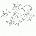 640 DUKE ELECTRIC STARTER CHASSIS Silencer 640 98