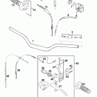 640 DUKE ELECTRIC STARTER CHASSIS Lenker, armaturen handlebar, controls 640 98