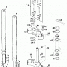 640 DUKE ELECTRIC STARTER CHASSIS Telegabel white power front fork white power 640 98