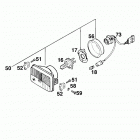 640 LC4-E/mil Scheinwerfer head light 640 98