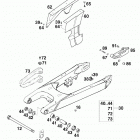 640 LC4-E/mil Schwingarm, kettenschutz swingarm, chain guard 640 98
