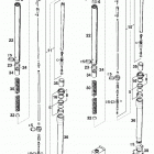 LC4 400/620 SX, SUPER COMPETITION CHASSIS Gabelbeine wp extreme fork legs wp extreme 400 / 620 98