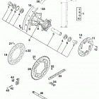 LC4 400/620 SX, SUPER COMPETITION CHASSIS Hinterrad rear wheel 400 / 620 98