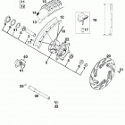 LC4 400/620 SX, SUPER COMPETITION CHASSIS Vorderrad sc front wheel sc 400 / 620 98