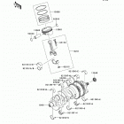 Concours 14 ABS (ZG1400-CAF) Коленвал и поршни