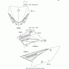 KLX110 (KLX110-CAF) Наклейки