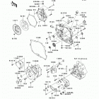 KLX250SF (KLX250-WAF) Крышки двигателя