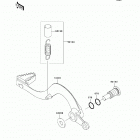 KX250F (KX250-XAFB) Педаль тормоза
