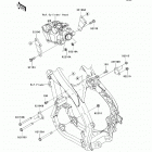 KX250F (KX250-XAFB) Крепление двигателя