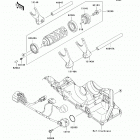 Ninja ZX-10R (ZX1000-FAF) Валы и вилки переключения передач