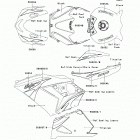 Ninja ZX-14 (ZX1400-CAFA) Decals(titanium)(cafa)