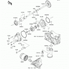 Z1000 (ZR1000-DAF) Масляный и водяной насос. фильтр масленый
