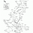 Concours 14 ABS (ZG1400-A9F) Обтекатель нижний