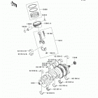 Concours 14 ABS (ZG1400-A9F) Коленвал и поршни