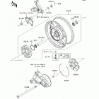 Concours 14 ABS (ZG1400-A9F) Заднее колесо и цепь
