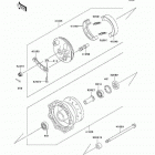 KLX110  (KLX110-A9F) Передняя ступица