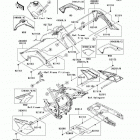 KLX140  (KLX140-A9F) Боковые обтекатели
