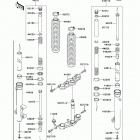 KLX140  (KLX140-A9F) Передняя вилка