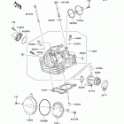 KLX140L Monster Energy (KLX140-B9FA) ГОЛОВКА ЦИЛИНДРА