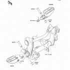 KLX140L Monster Energy (KLX140-B9FA) Подножки