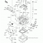 KLX250SF (KLX250-W9F) ГОЛОВКА ЦИЛИНДРА