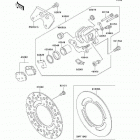 KX100 Monster Energy (KX100-D9FA) Задний тормоз