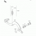 KX250  (KX250-W9F) Педаль тормоза