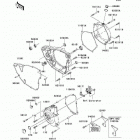 KX250  (KX250-W9F) Крышки двигателя