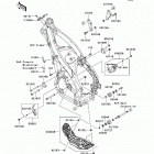 KX250  (KX250-W9F) Рама ,крепежные детали