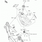 KX250 Monster Energy (KX250-W9FA) ТОПЛИВНЫЙ БАК