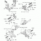 Ninja ZX-14  (ZX1400-C9F) Подножки