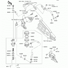 Ninja ZX-6R Monster Energy (ZX600-R9FA) Задний тормозной цилиндр