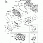 Vulcan 1700 Voyager ABS (VN1700-B9F) Левая крышка двигателя