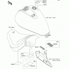 Vulcan 900 Classic LT (VN900-D9F) Наклейки предупреждения