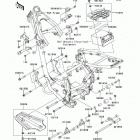 KLX140  (KLX140-A8F) Рама ,крепежные детали