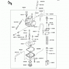 KX100  (KX100-D8F) Карбюратор