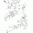KX65  (KX65-A8F) Задняя ступица колеса