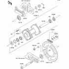 KX85  (KX85-A8F) Задняя ступица колеса