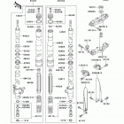 KX85  (KX85-A8F) Передняя вилка (a7f-a9fa)