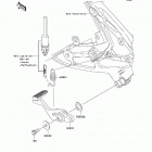 ER-6F Ninja 650R (EX650-A8F) Педаль тормоза