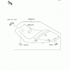 ER-6F Ninja 650R (EX650-A8F) Сидение