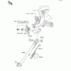 ER-6F Ninja 650R (EX650-A8F) Подножка