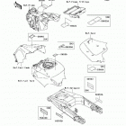 Ninja ZX-14  (ZX1400-C8F) Наклейки предупреждения