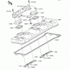 Ninja ZX-14  (ZX1400-C8F) Крышка головки цилиндров