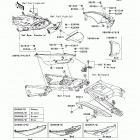 Ninja ZX-14  (ZX1400-C8F) Боковые обтекатели